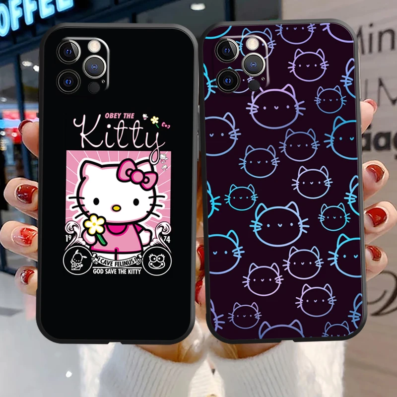 

Hello Kitty Kulomi Phone Cases For iPhone 11 12 Pro MAX 6S 7 8 Plus XS MAX 12 13 Mini X XR SE 2020 Back Cover Carcasa Funda