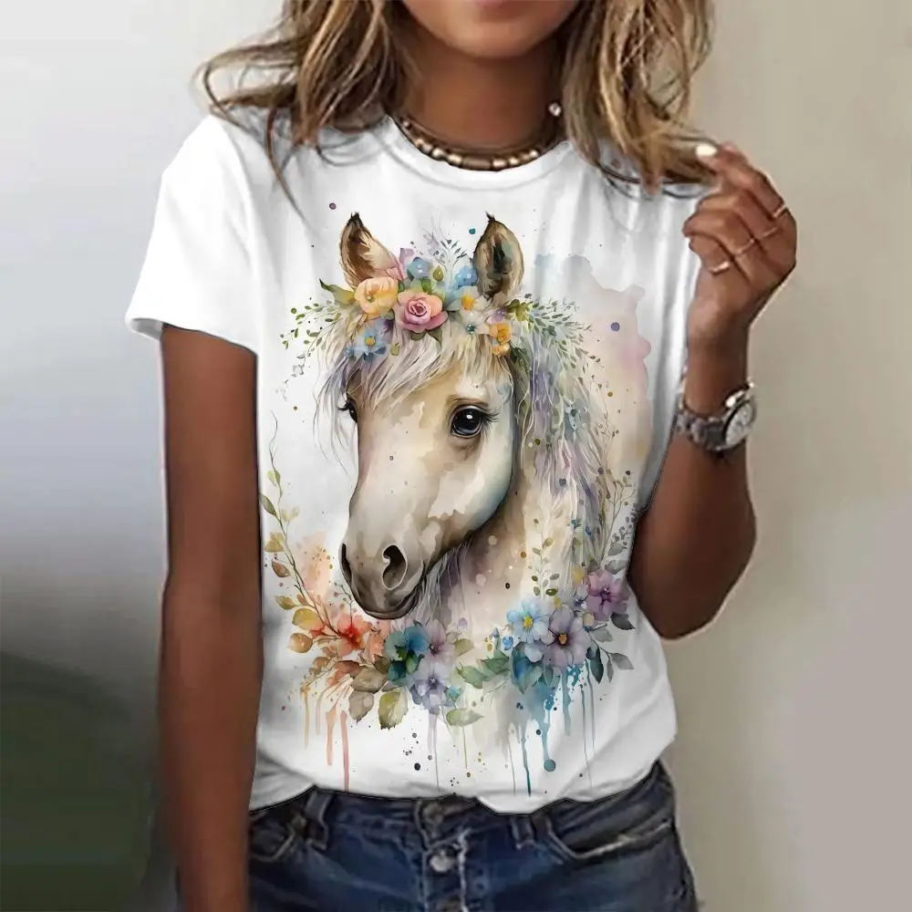 Летние свободные женские футболки модная футболка с короткими рукавами и