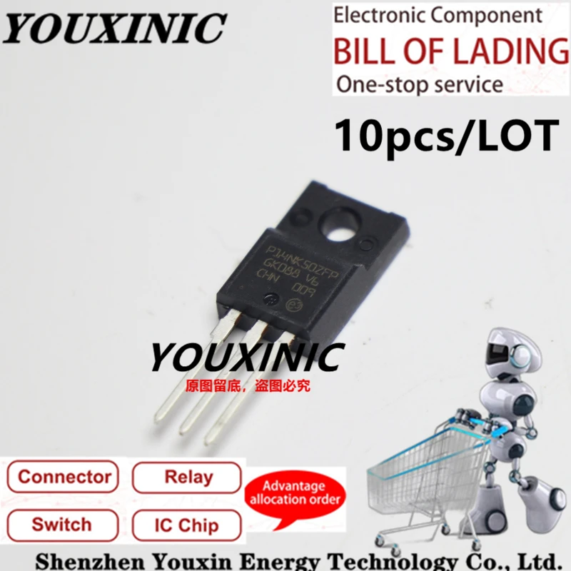 

YOUXINIC 100% new imported original STP14NK50ZFP P14NK50ZFP TO-220F MOS FET 500V 14A