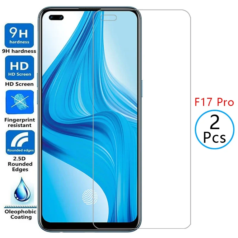 protective glass for oppo f17 pro screen protector tempered glas on opo opp f 17 17f f17pro 6.43 17fpro safety film accessories
