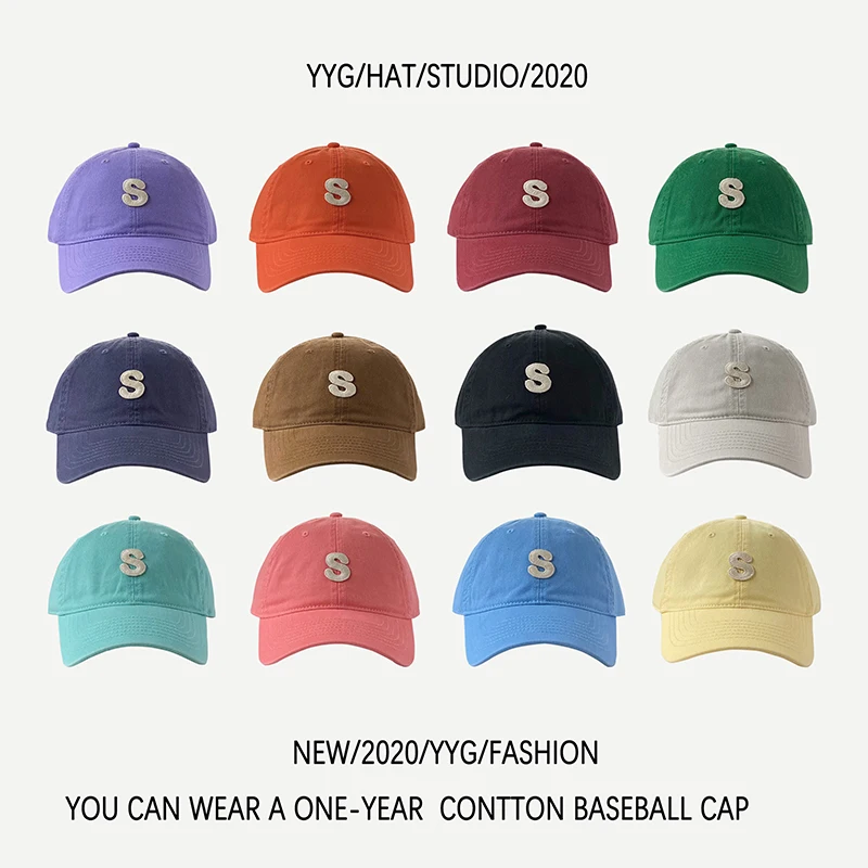 

High Quality Cotton Letter Baseball Cap Male and Female Student Couple Sports Cap Female Korean Style Casual Peaked Cap Fashion