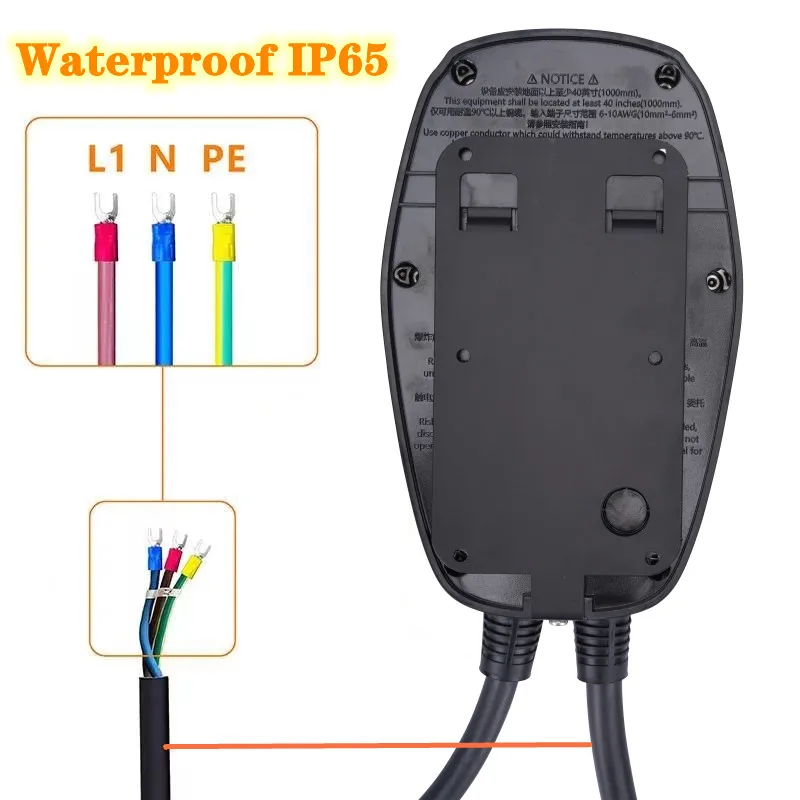 GKFLY 32A 7KW Type1 SAE J1772 Type2 IEC6219-2 EV зарядное устройство электромобиль зарядная станция