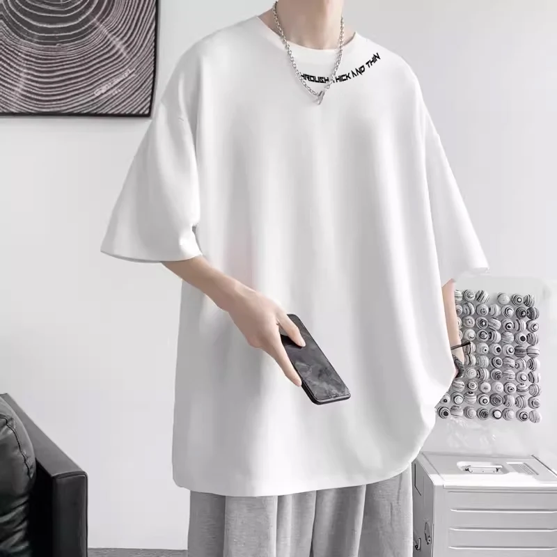 Футболка с короткими рукавами American High Street 300G из плотного чистого хлопка мужская