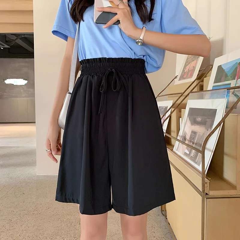 Women's Y2K Clothes Summer Loose New Wide Leg Knee Skirts Pants Skinny Casual Short Skirts Women Fashion Korean Style 2023