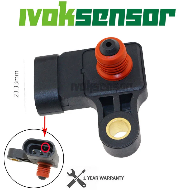 

New 1Bar MAP Sensor 96330547 For Chevy Aveo 1.4L 1.6L 16V Daewoo Matiz KALOS 2.0 16V OE # 96276354 25184081 96482570 96333468