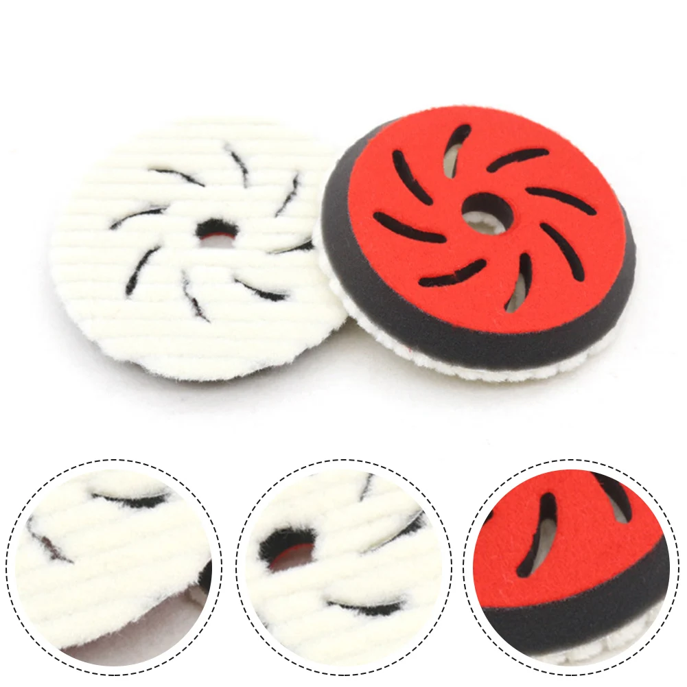 

Lint-free Polishing Pad Car Detailing Outer Diameter 125mm/5\" Self-adhesive Sponge Wool For Automotive Enamels