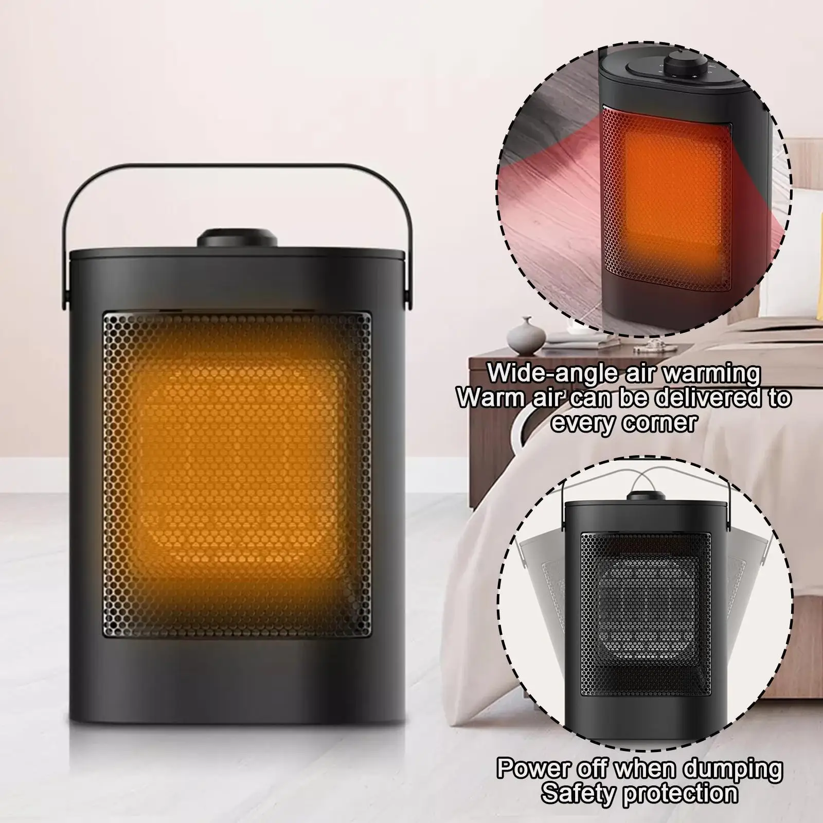 

Портативный Электрический подогреватель, вертикальный домашний нагреватель с вилкой Ptc, трехсекундный нагреватель, Великобритания, офис, н...