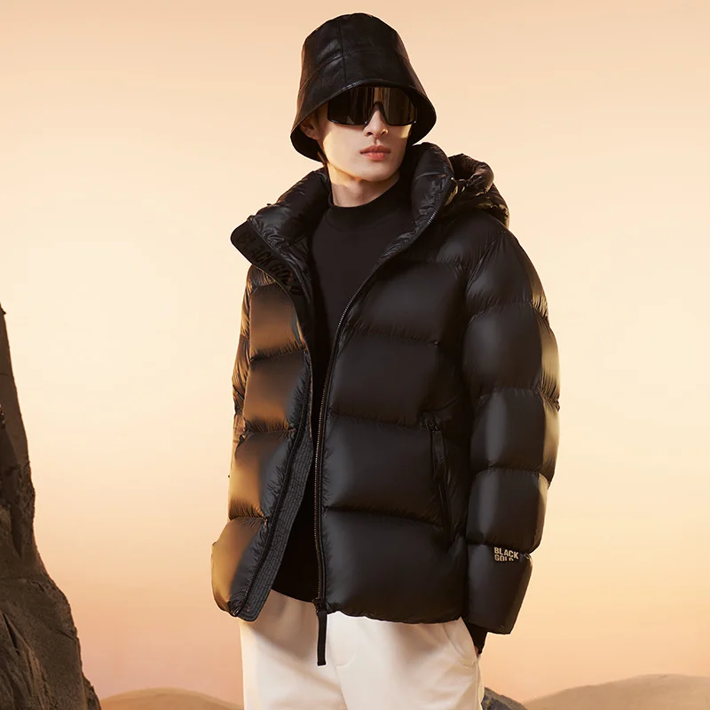 

Goose Down Jacket Men Luxury Brand Women Fashion Hooded Winter Feather Coat Man Waterproof Puffer For 2023
