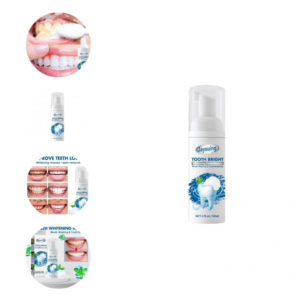 

Press Head 60ml Useful No Sensitivity Teeth Soda Teeth Mousse Yellowish Eliminating Toothpaste Foam Protection for Beauty