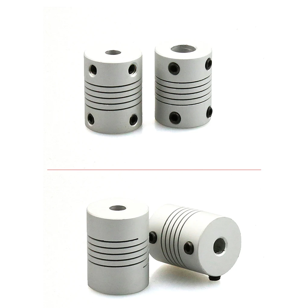 

2Pcs Aluminum Alloy Flexible Shaft Couplings Elastic Coupler Stepper Motors Motor Screw 5x8x25mm 3D Printers