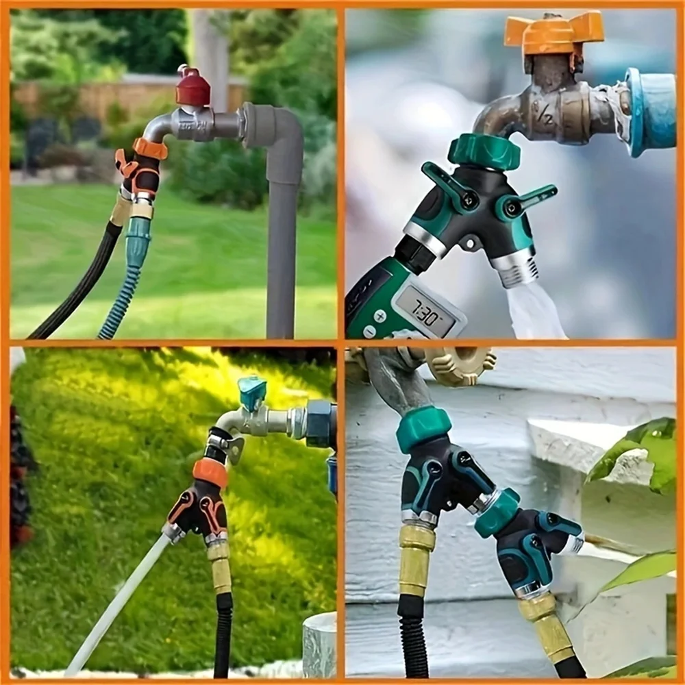 Разветвитель шланга для орошения двунаправленный 3/4 дюйма