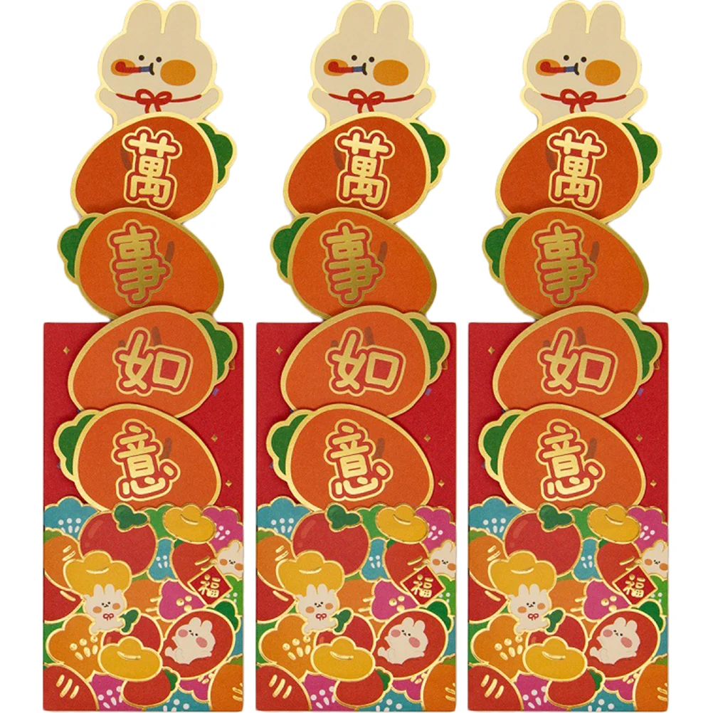 

Red Year Rabbit Money Envelopes Packets Pocket Envelope New Bao Hongfestival Packet Spring Zodiac See Lucky Paper Giftluck