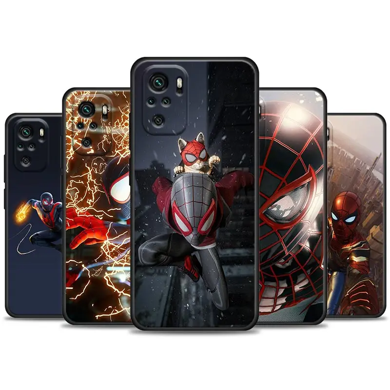 

Marvel Venom Spiderman Marvel Phone Shell for Redmi K40 K40S K50 6 6A 7 7A 8 8A 9 9A 9C 9T 10 10C Pro Plus Gaming Soft Case Capa