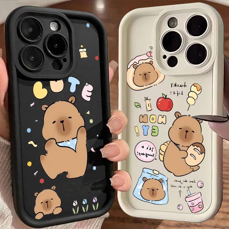 Чехол для телефона Art Little Bear Newspaper iPhone 16 15 14 13 12 11 Pro Max Plus XS 7 8 SE2 противоударный чехол