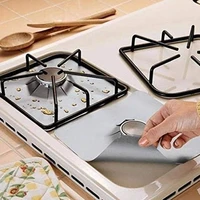 2pcs non stick gas range protectors reusable silicone gas stove cover liner clean mat pad kitchen accessories