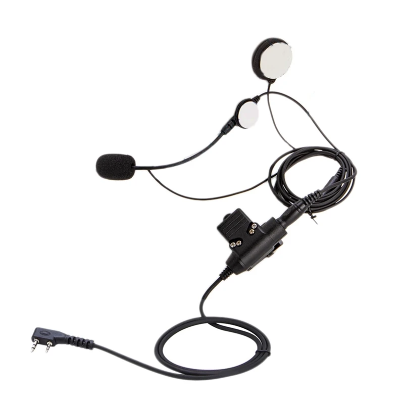 

Мотоциклетный шлем U94, гарнитура для Baofeng Kenwood Walkie-Talkie, двусторонний шлем, гарнитура для полицейских людей в шлемах