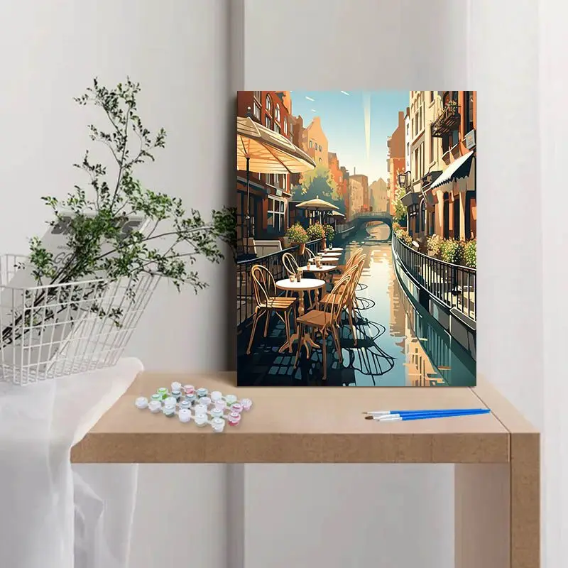 Картины CHENISTORY сделай сам по номерам искусственная живопись Современный Морской