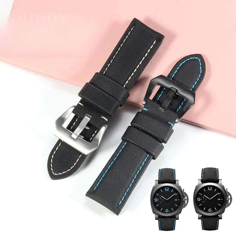 Водонепроницаемые аксессуары из нейлона и углеволокна черного цвета для Panerai Pam441