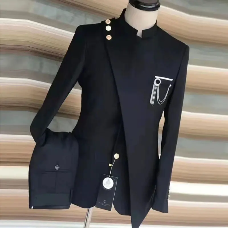 Latest Coat Pant Designs Business Men Suit Prom Tuxedo Slim Fit 2 Piece Groom Wedding Suit For Men Custom Blazer Terno Masuclino