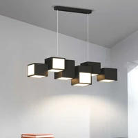 black white modern led pendant chandeliers for kitchen bedroom dining bar iron body
