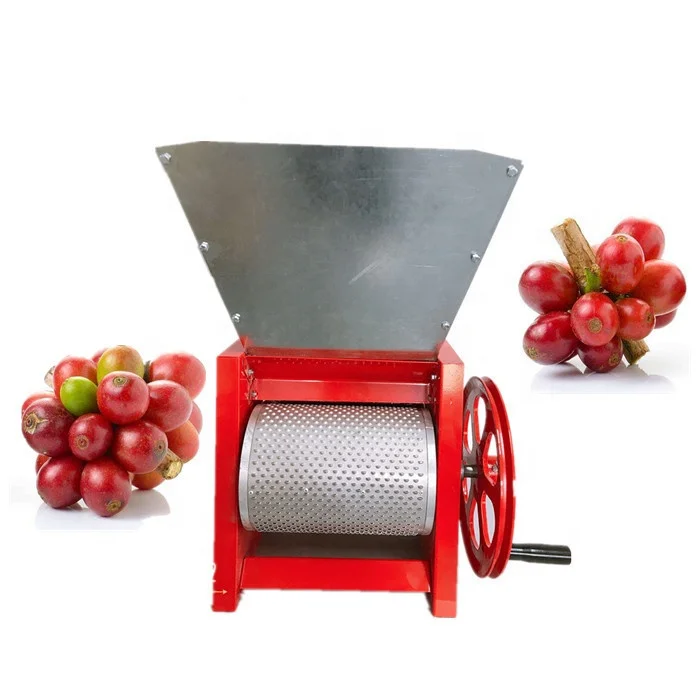 

Wholesale price manual fresh coffee bean shucking peeling machine/hand neem fruit huller/wet coffee shelling machine
