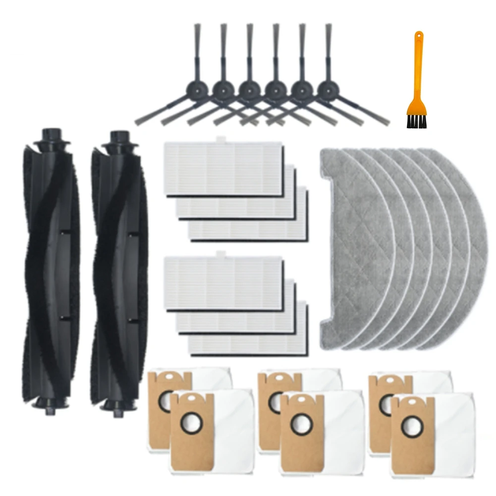

27PCS Main Brush Dust Bags Mop Cloth Side Brush Hepa Filter Parts for XIAOMI VIOMI S9 Robot Vacuum Cleaner Accessories