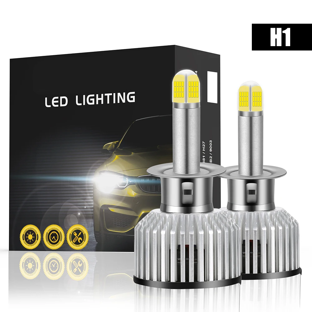

H1 Led 360 Degree Hi Lo Headlight 18000LM H1 9005 9006 Led H1 9006 9005 Car Headlight Bulb Fog Lamps for auto 6000K 12V