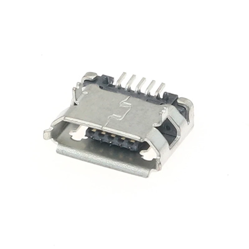 

10pcs 5Pin Micro USB Jack Tail Socket Connector Port Jack Sockect Plug For Phone Data Connector Mini Usb Female Port Roll Port