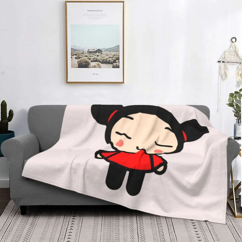 

Love Pukka Flannel Blankets garu pretty cute korean cartoons anime Funny Throw Blanket for Home 150*125cm Bedspread
