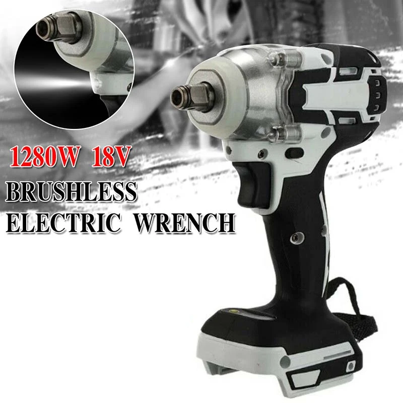 Безщеточный электрический ударный гайковерт 1/2 дюйма электрический гайковерт нм отвертка электроинструмент для батареи Makita 18 в