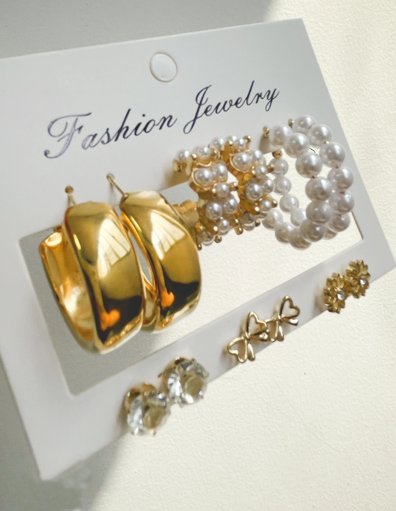 12 шт. изысканный бант цветок модный сплав искусственный жемчуг набор сережек