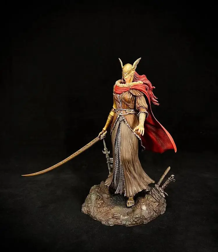 

Кольцо Elden, артикул валькири, аниме персонаж игры, кольцо Elden, женская статуя воина маления, аниме-орнамент