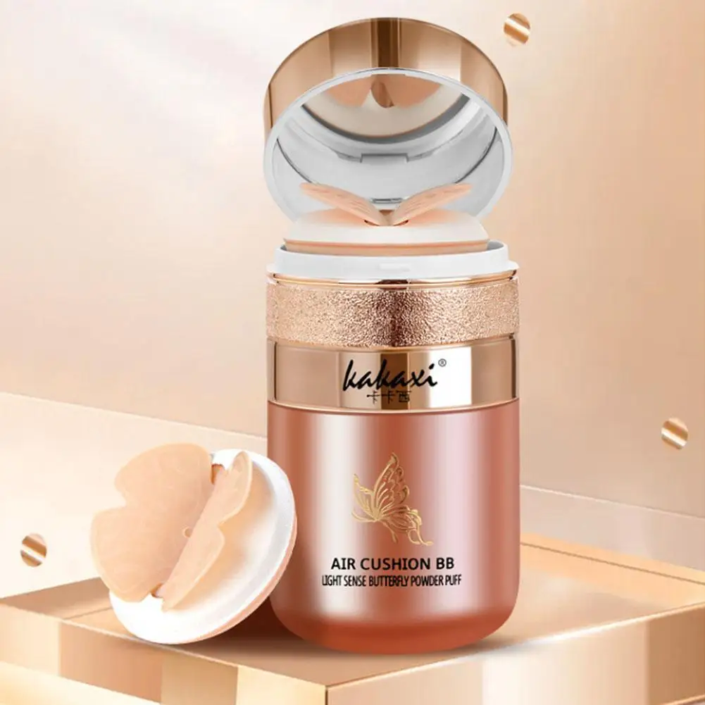 

Butterfly Puff Air Cushion BB CC Cream Isolation Natural Concealer Makeup Face Base Moisturizing Oil Control Breathable Natural