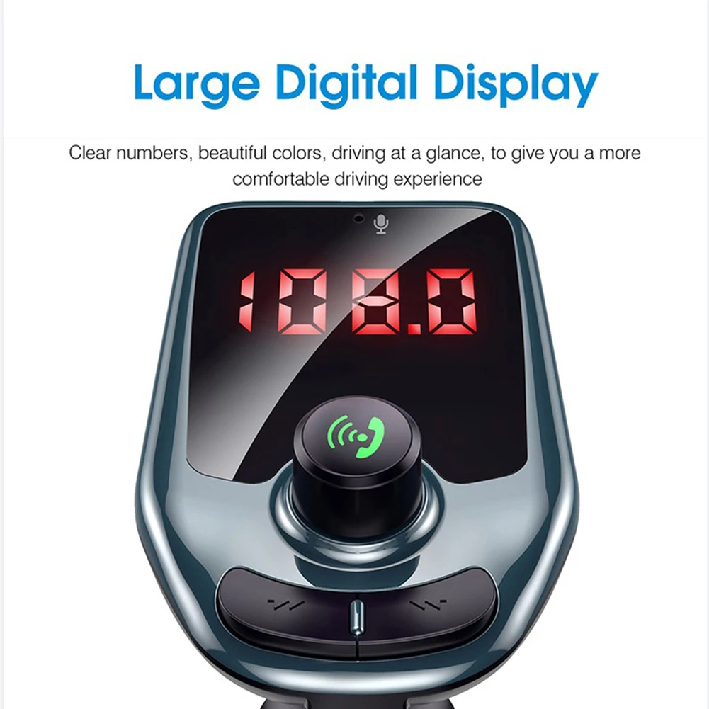 

1Pcs Car Radio Bluetooth FM Transmitter USB Charger MP3 Player Hands Free Radio Adapter Kit High Quality