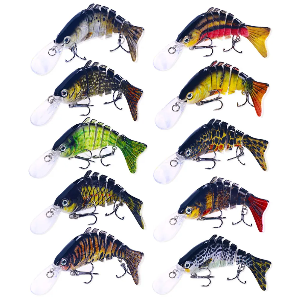 

12cm 16g Sinking Wobblers 7 Segments Fishing Lures Multi Jointed Swimbait Hard Bait Fishing Tackle For Bass Isca Crankbait