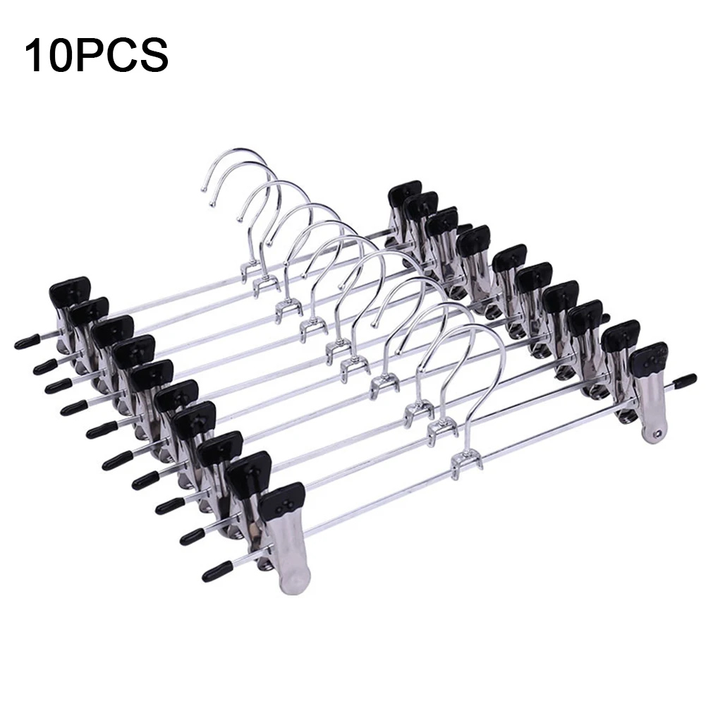 

10pcs Anti Slip Bathroom Multifunctional Coats Pants Storage Rack Save Space Hanging Wardrobe Home Clothes Hanger