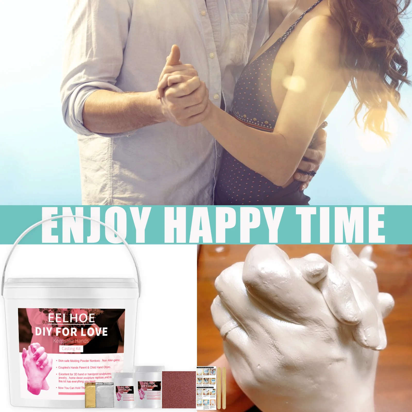 

3D Трехмерная ручная форма, сделай сам, производство, клон порошка, модель слепка, порошок, День Святого Валентина, памятный подарок