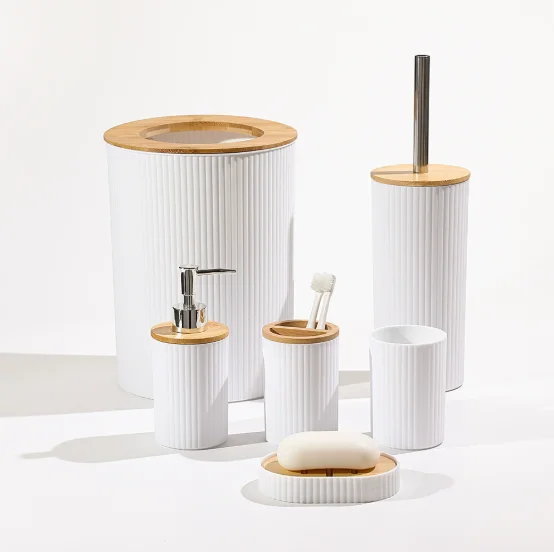 

Пластиковый набор аксессуаров для ванной комнаты 6 предметов