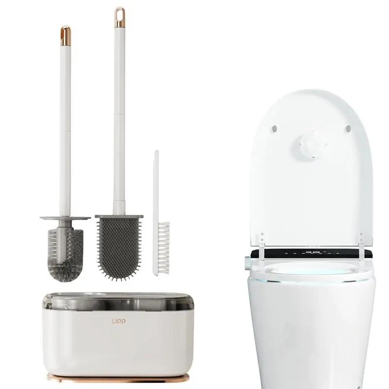 

Toilet Brush Set Bathroom Toilet Scrubbing Brush Wall Mounted Scrubber Bathroom Cleaning Supplies For Bathtub Wall Toilets Wash