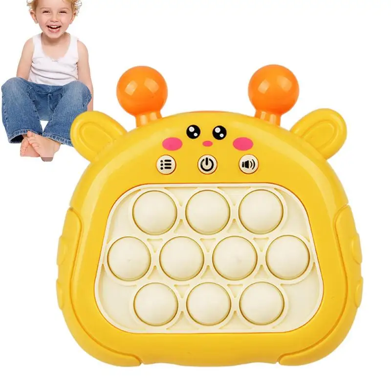 

Нажимная игровая консоль, портативная прочная игрушка-головоломка с быстрыми пузырями, многофункциональная игра-головоломка для снятия стресса