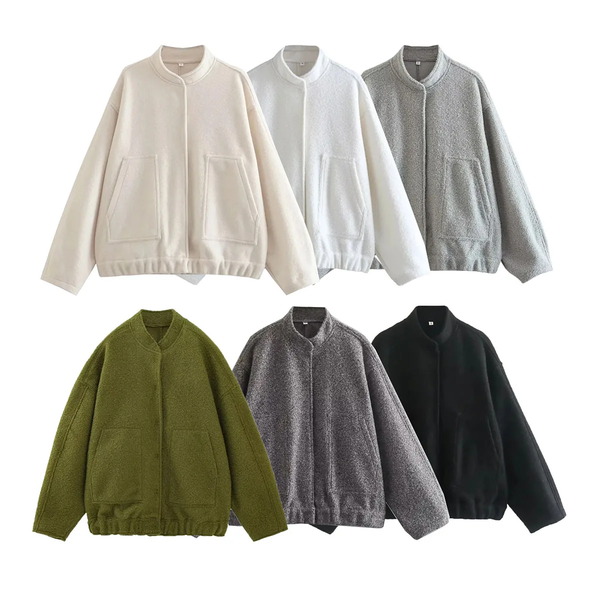 

Весенняя серая куртка 2023, женская теплая толстая верхняя одежда, куртка-бомбер для женщин, винтажные однотонные повседневные пальто для женщин