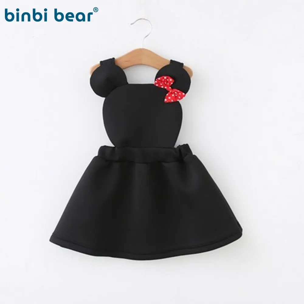 

Платье детское демисезонное на бретелях с бантом