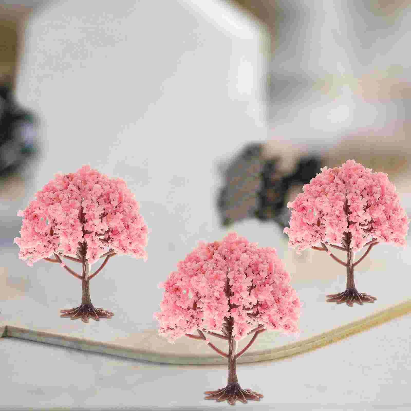 

10 Pcs Architectural Tree Model Ornaments Mini Trees Crafts Fake Desktop Simulated Decoration Sponge Plants Faux Props