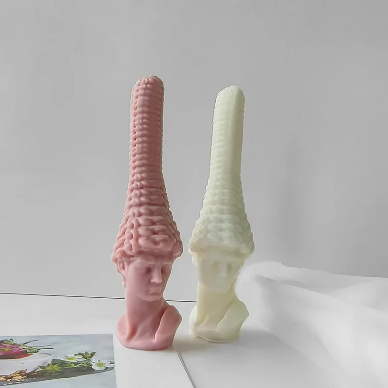 Силиконовая форма в виде головы Давида сделай сам гипс свечи портрет ручная