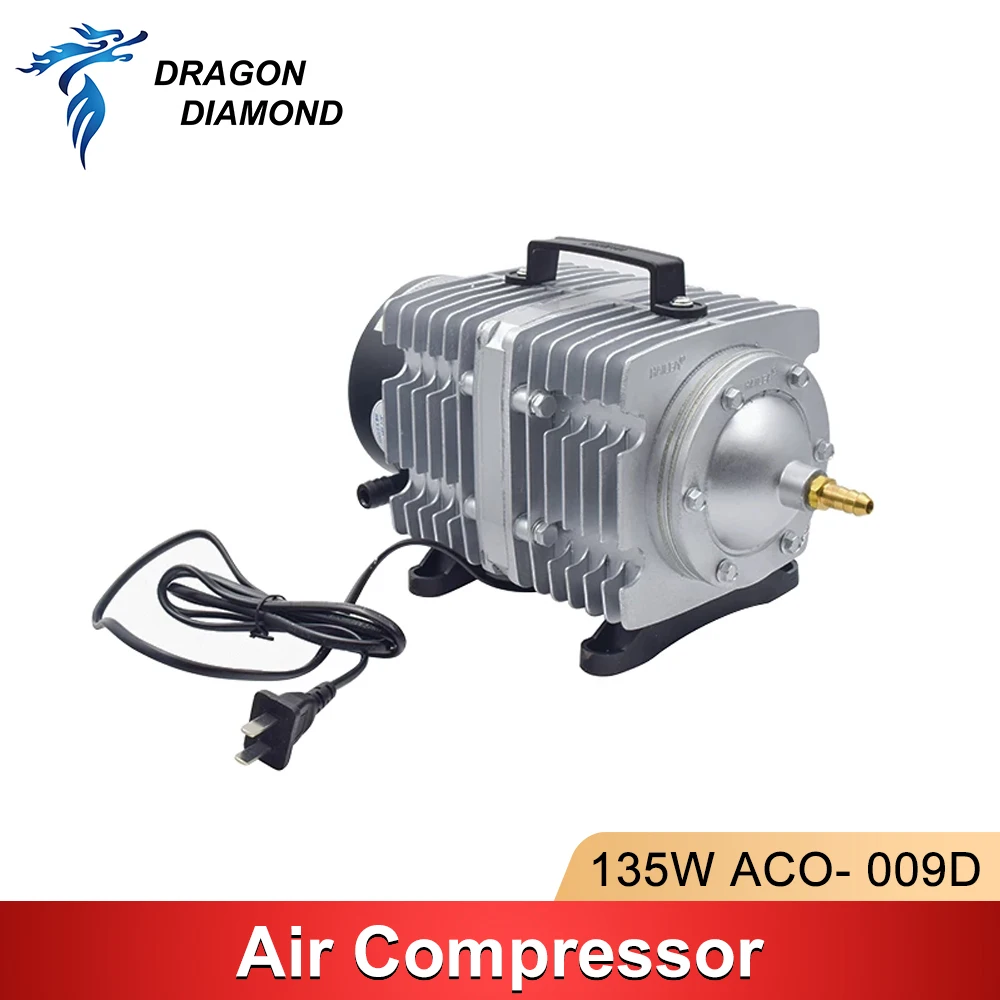 ACO-009D 135W Air Pump Compressor AC 110V/220V Air Assist Electrical Magnetic For CO2 CNC Laser Engraving Cutting Machine