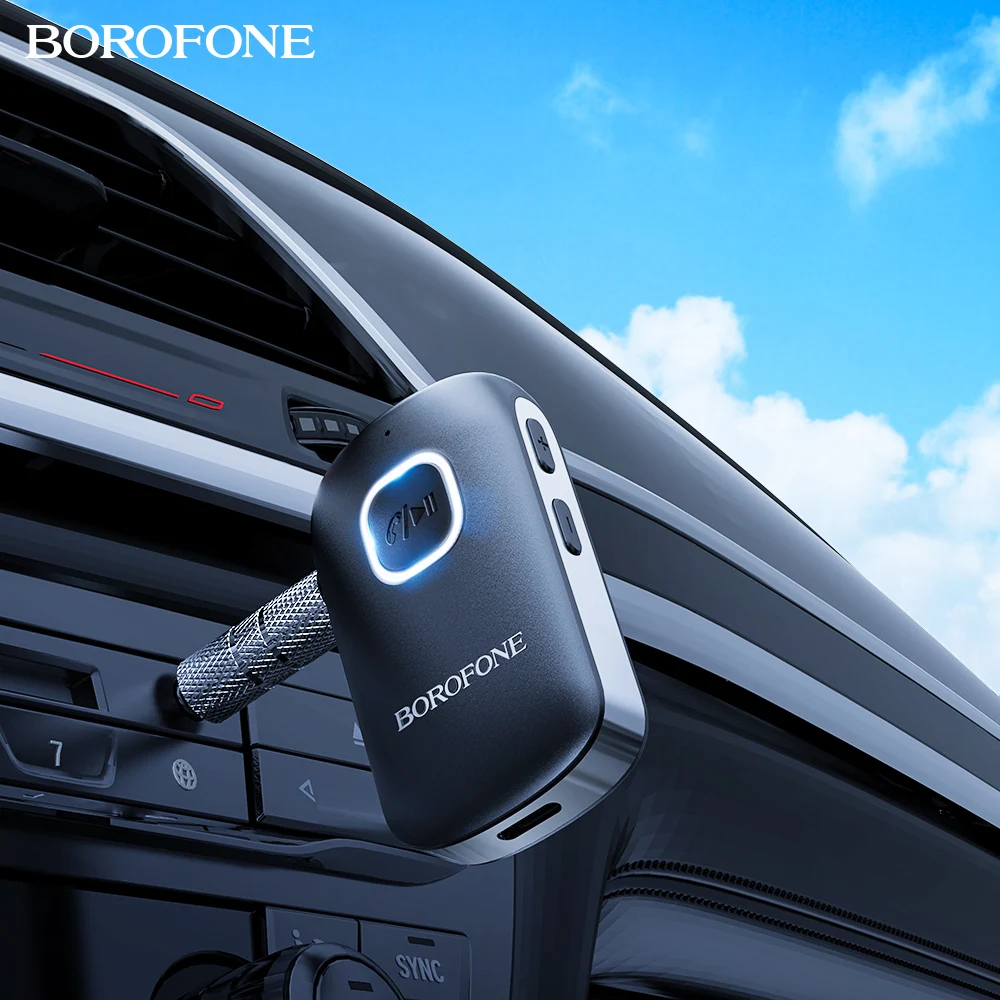 

BOROFONE Bluetooth Adapter Transmitter Wireless AUX Audio 3.5mm Jack Receiver Support TF Card Car Call Music For Phone Car