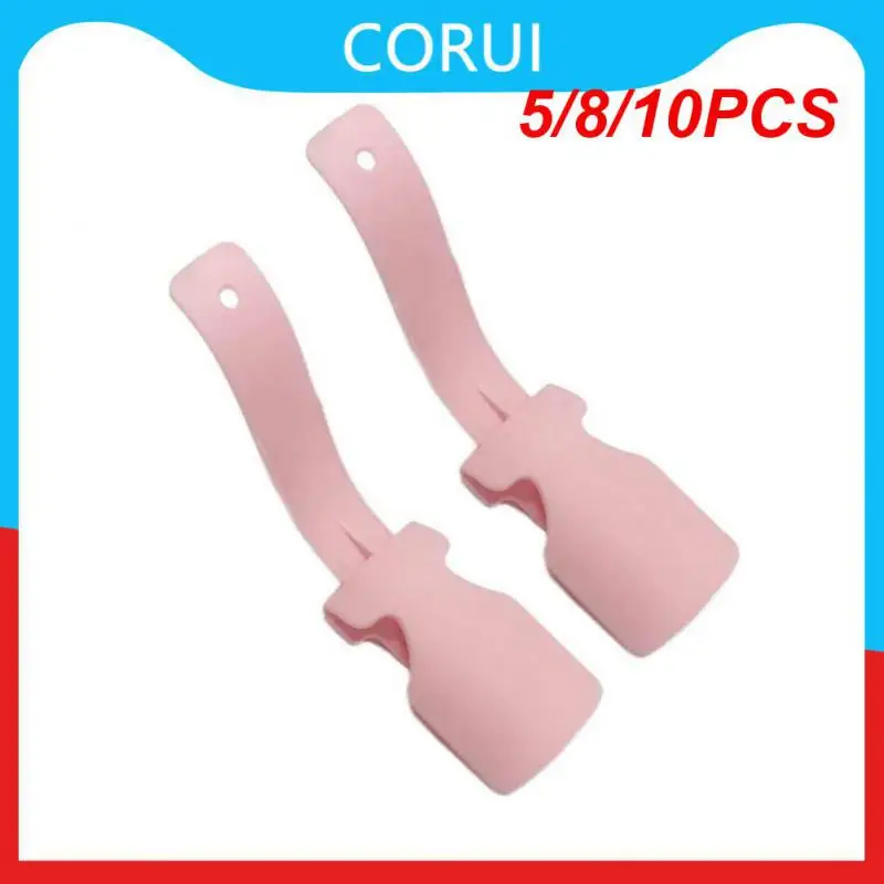 

5/8/10PCS Creative Professional Shoes Lifter Plastic Shoe Horn Lazy Shoe Helper Household Gadgets Unisex Colorful Shoehorn