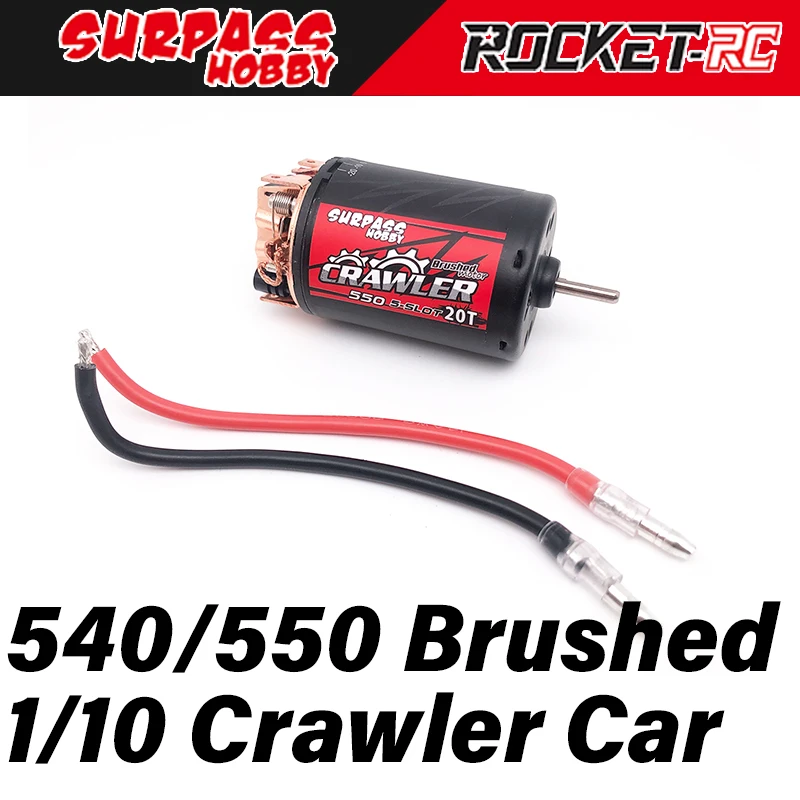 

Surpass Hobby 540 550 Brushed Motor 5-slot for 1/10 Rc Crawler Truck Car Off Road Vehicle Traxxas Trx4 Defender Scx10 ZD Racing