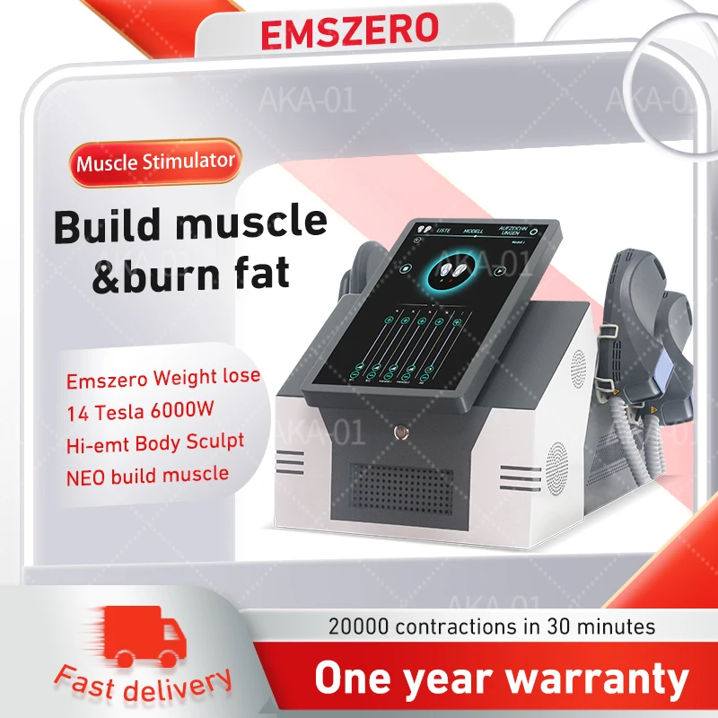 

Emslim Neo Weight Lose Machine 6000W 14 Tesla DLS EMSzero RF Hi-emt Sculpt Body Fat Loss With 4 Handles Build Muscle Pro