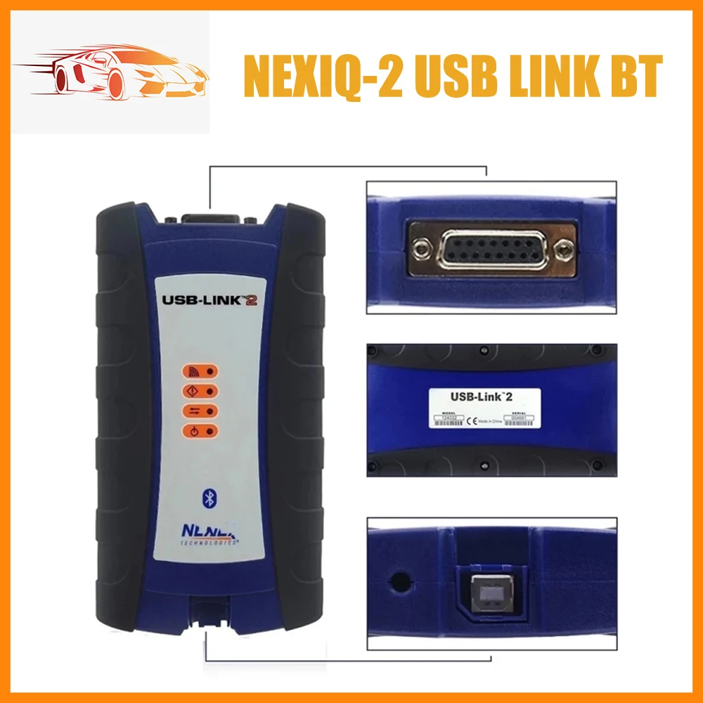 

Newest NEXIQ-2 USB Link N2 125032 Bluetooth OBD2 Scan Interface For Diesel Heavy Duty Truck & For Volv-o ISUZU NE IQ 2 USB Link
